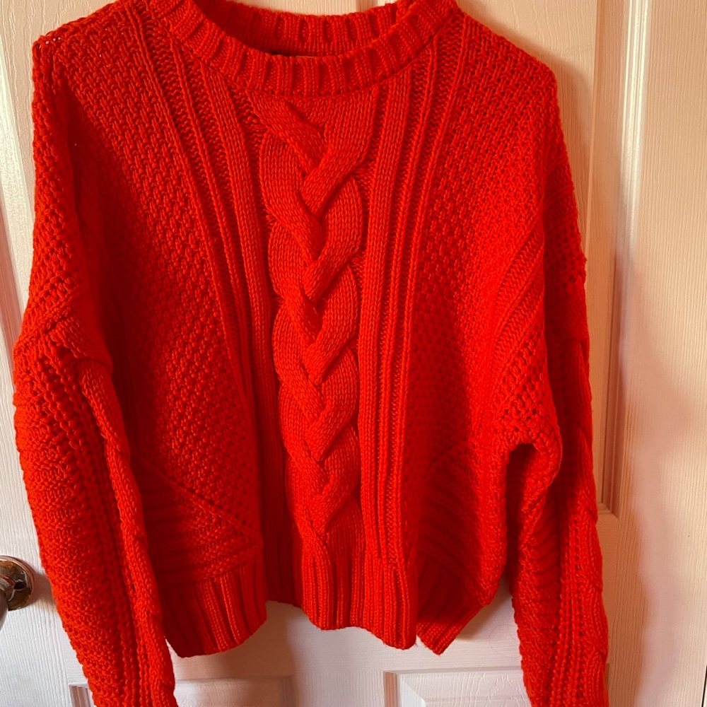 H&M Knitted orange sweater
